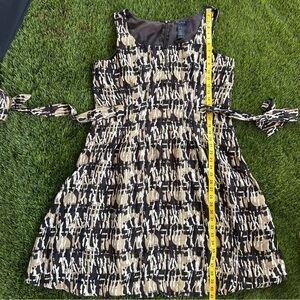 Liz Claiborne Black and Cream Patterned Kids Dress